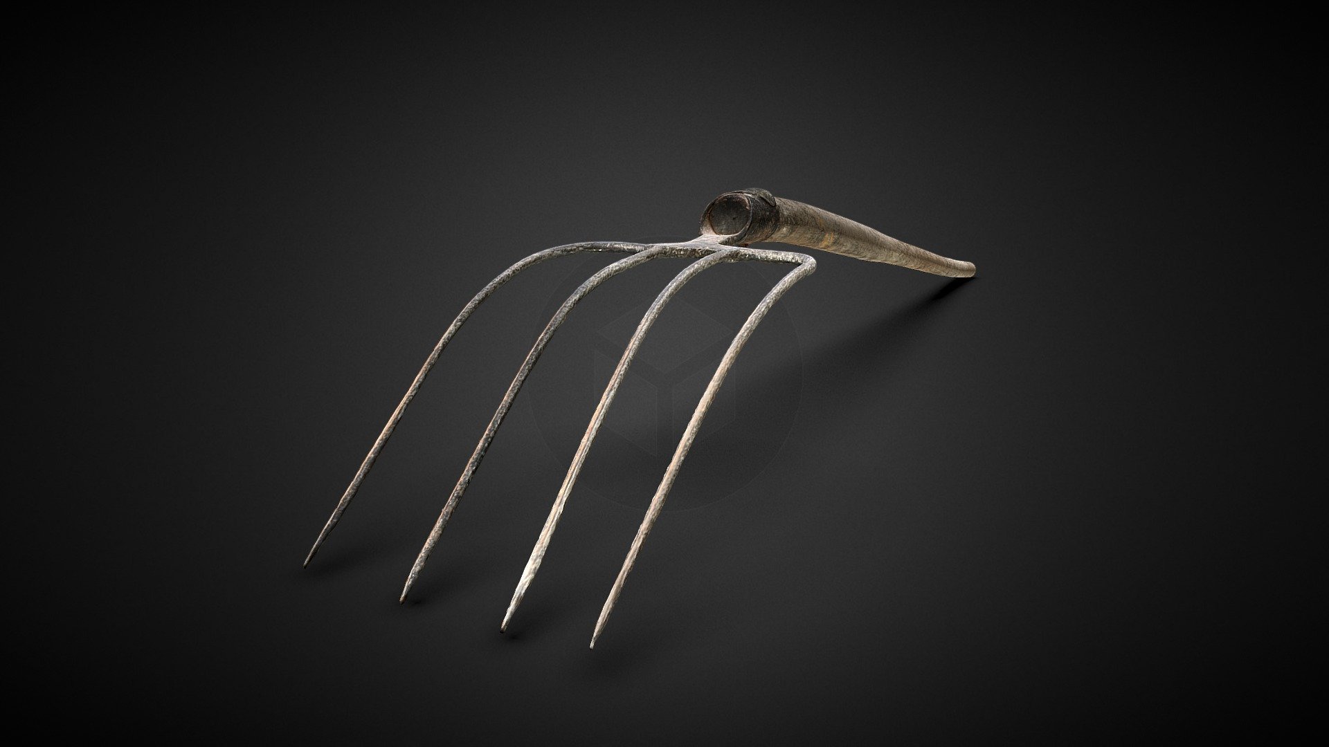 Pitchfork Old 3D Scan 3d model