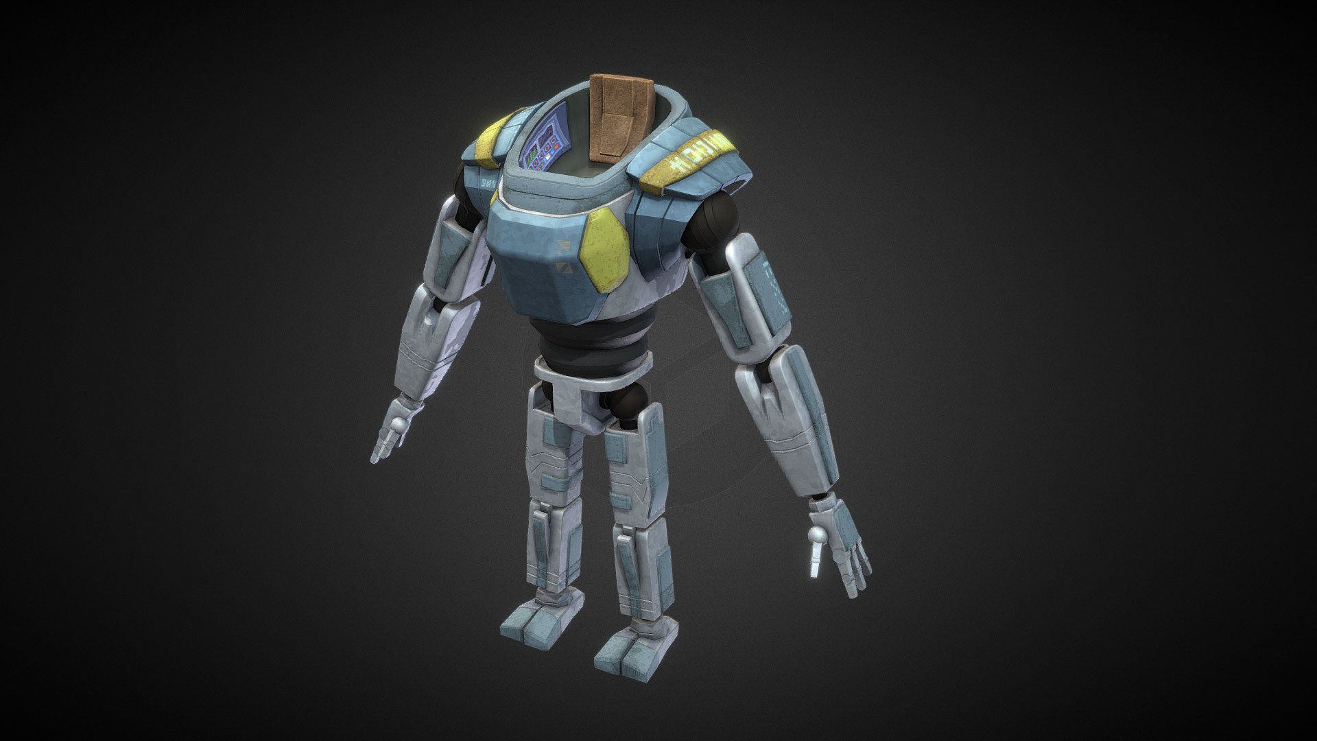 Sci-Fi Power Suit 3d model