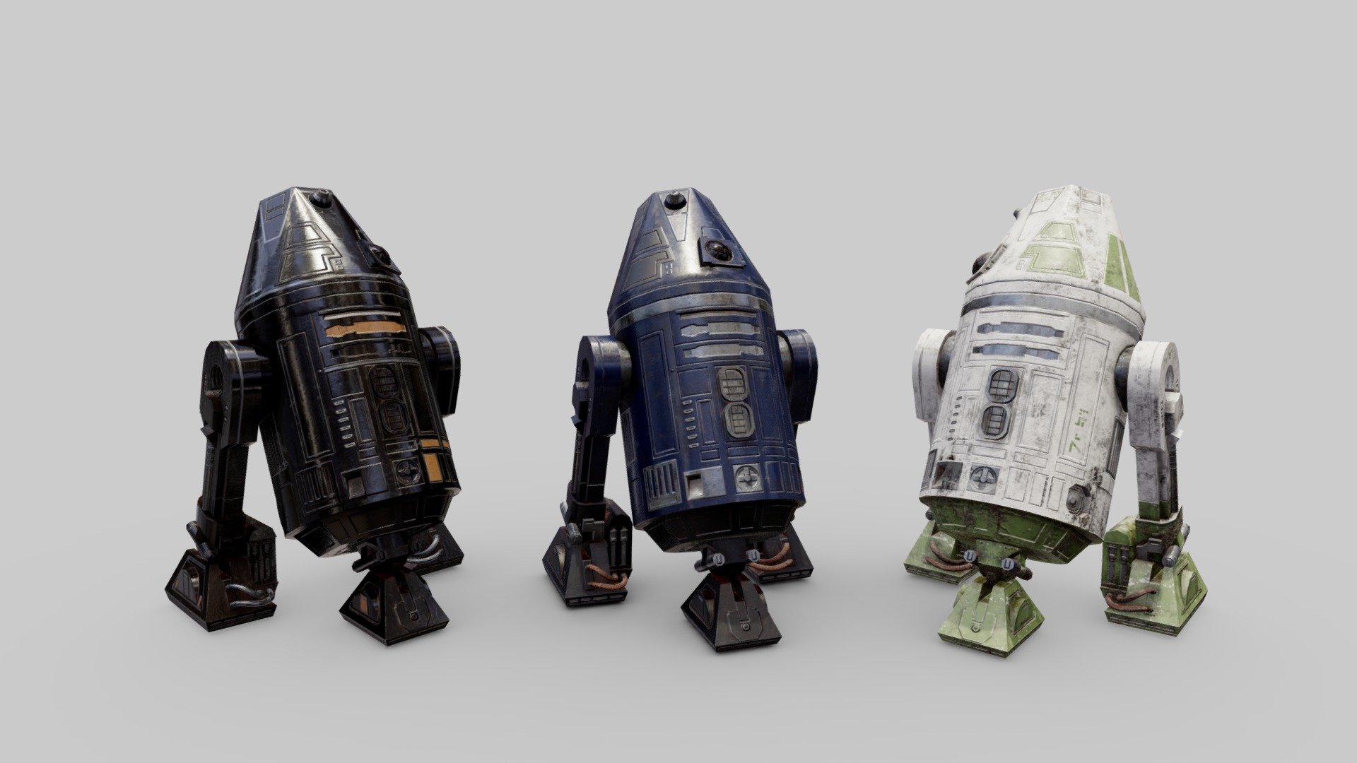 Star Wars R4 astromech droids 3d model