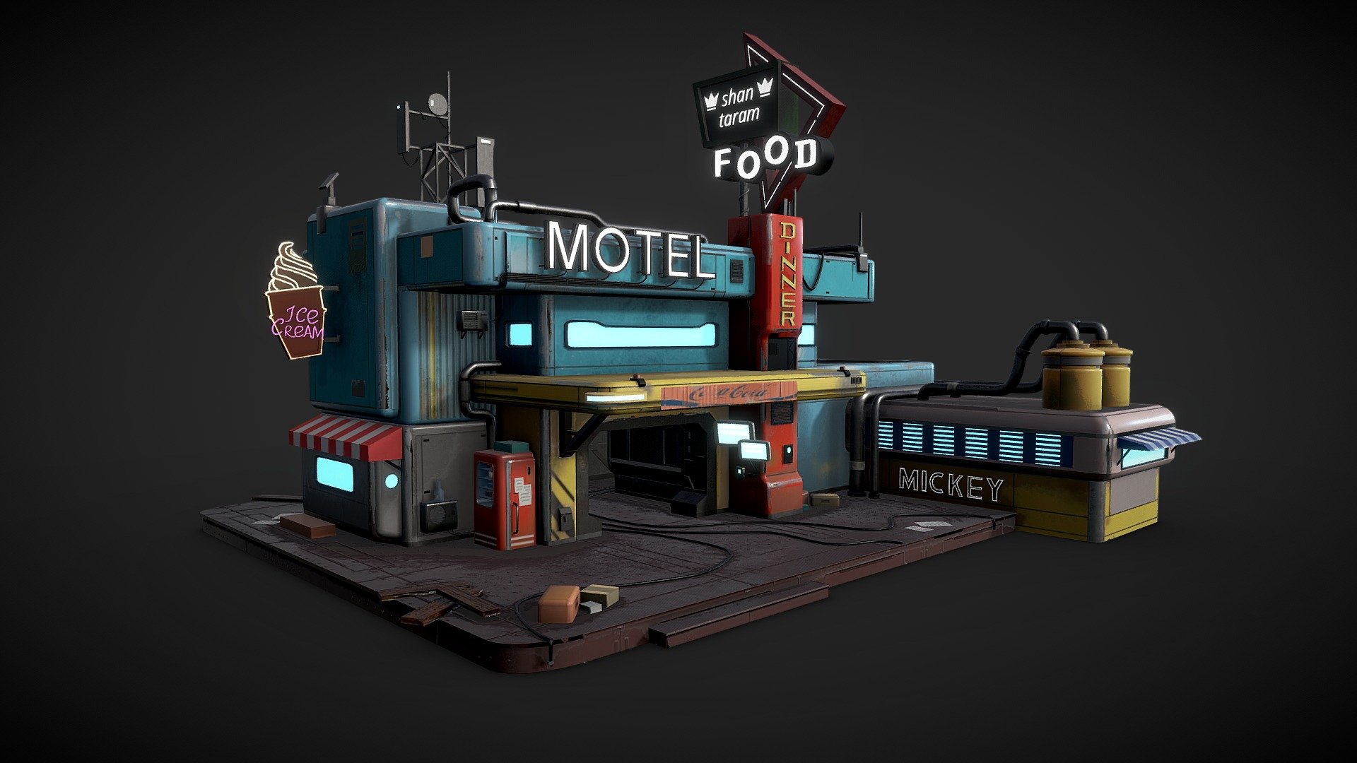 Motel 3d model