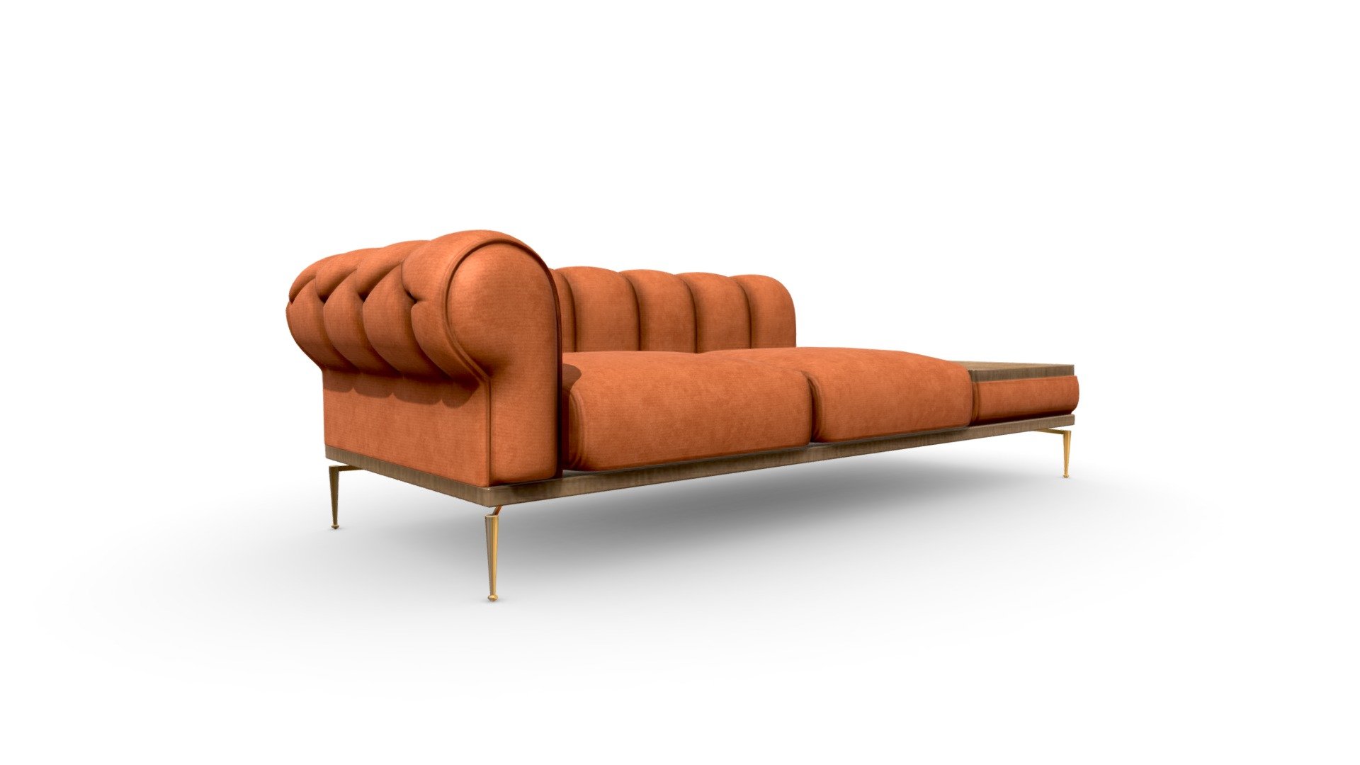 Orange Sofa 3d model