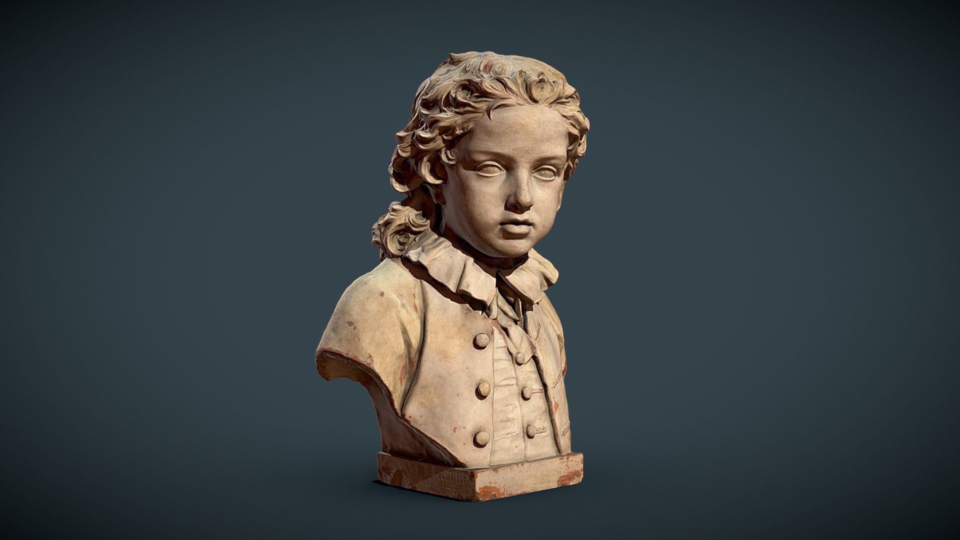 Bust of Edward Salter aged six #RealityScan 3d model