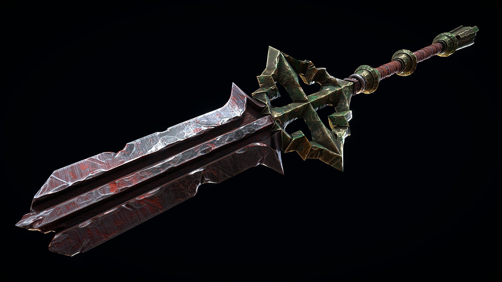 Broken Hero Sword 3d model