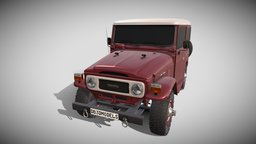 Toyota Land Cruiser FJ 40 Dark Red