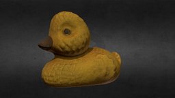 Old USSR Soviet Rubber Toy duck duckling Scan