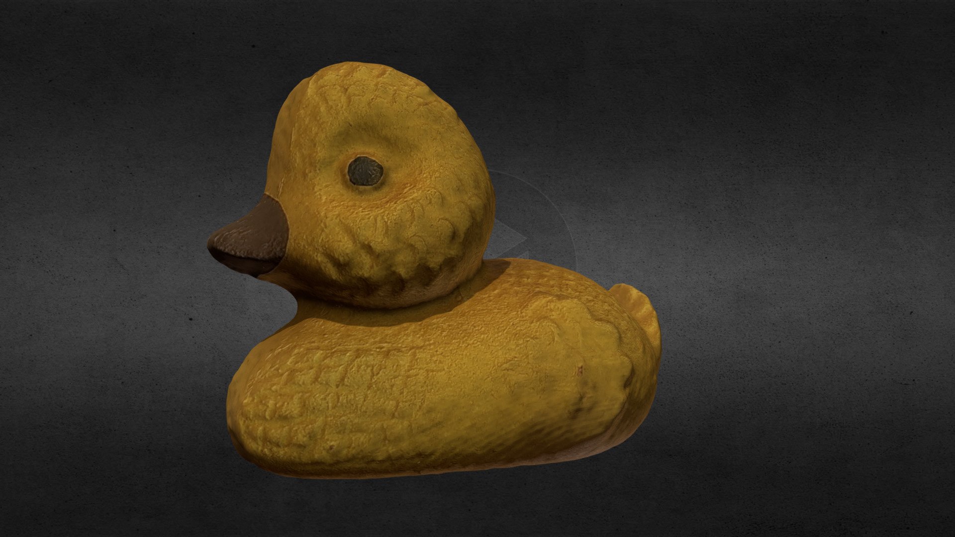 Old USSR Soviet Rubber Toy duck duckling Scan 3d model