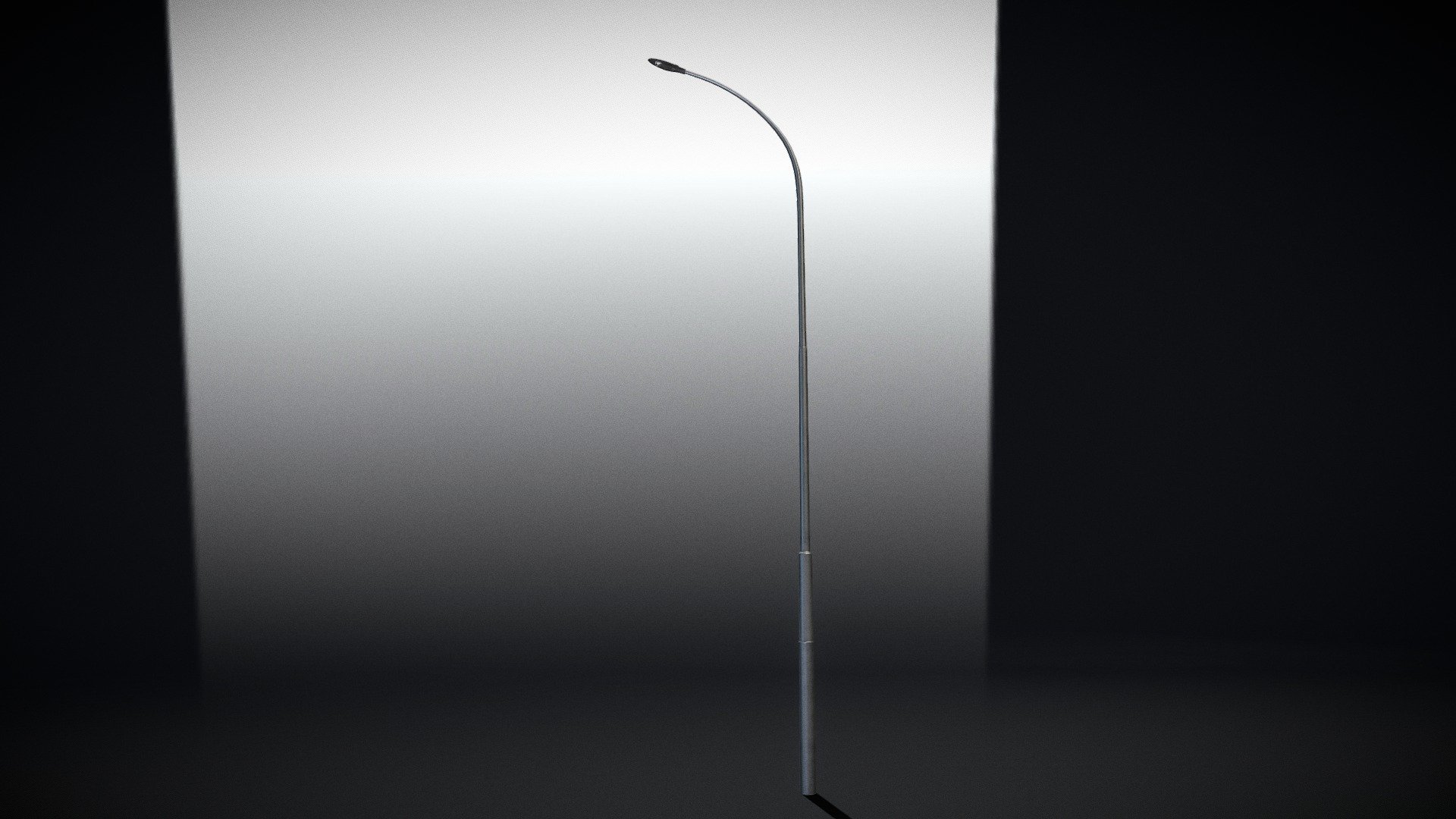 Street Light 14 v.15 (10m) (Pole 1) 3d model