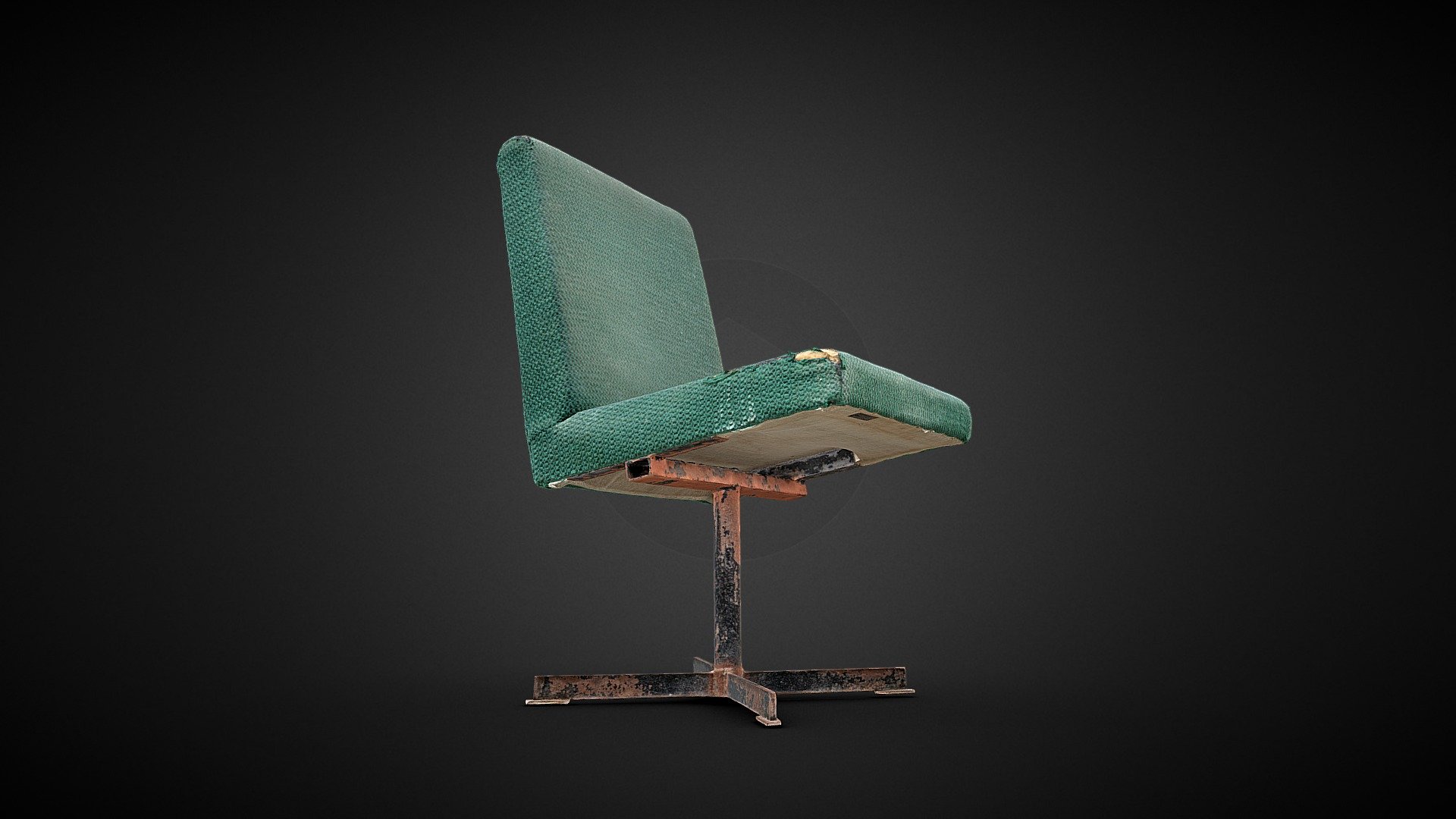 Armchair Rusty Old 3D Scan 3d model