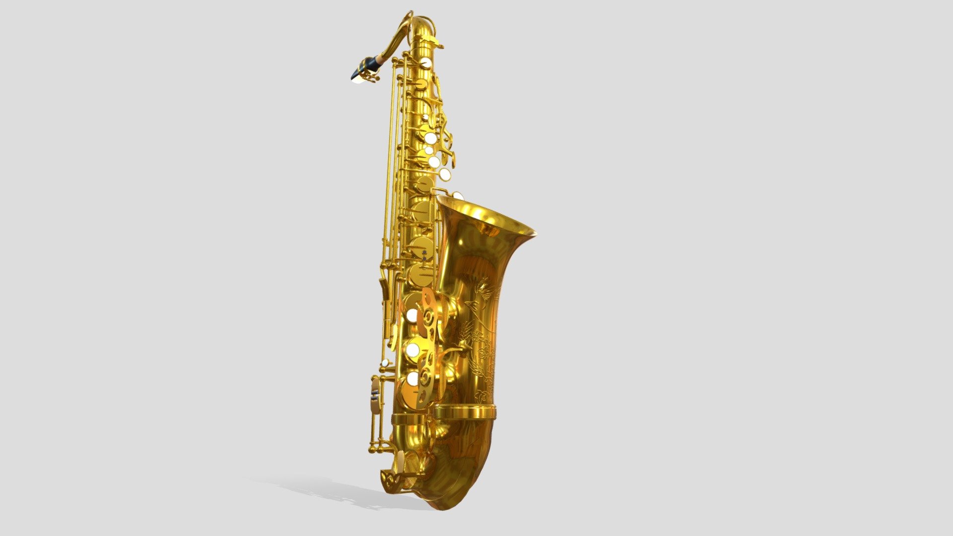 Realistic Saxophone 3d model