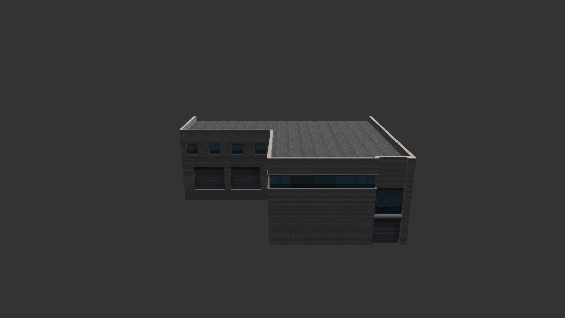 Factory Building 16 3d model