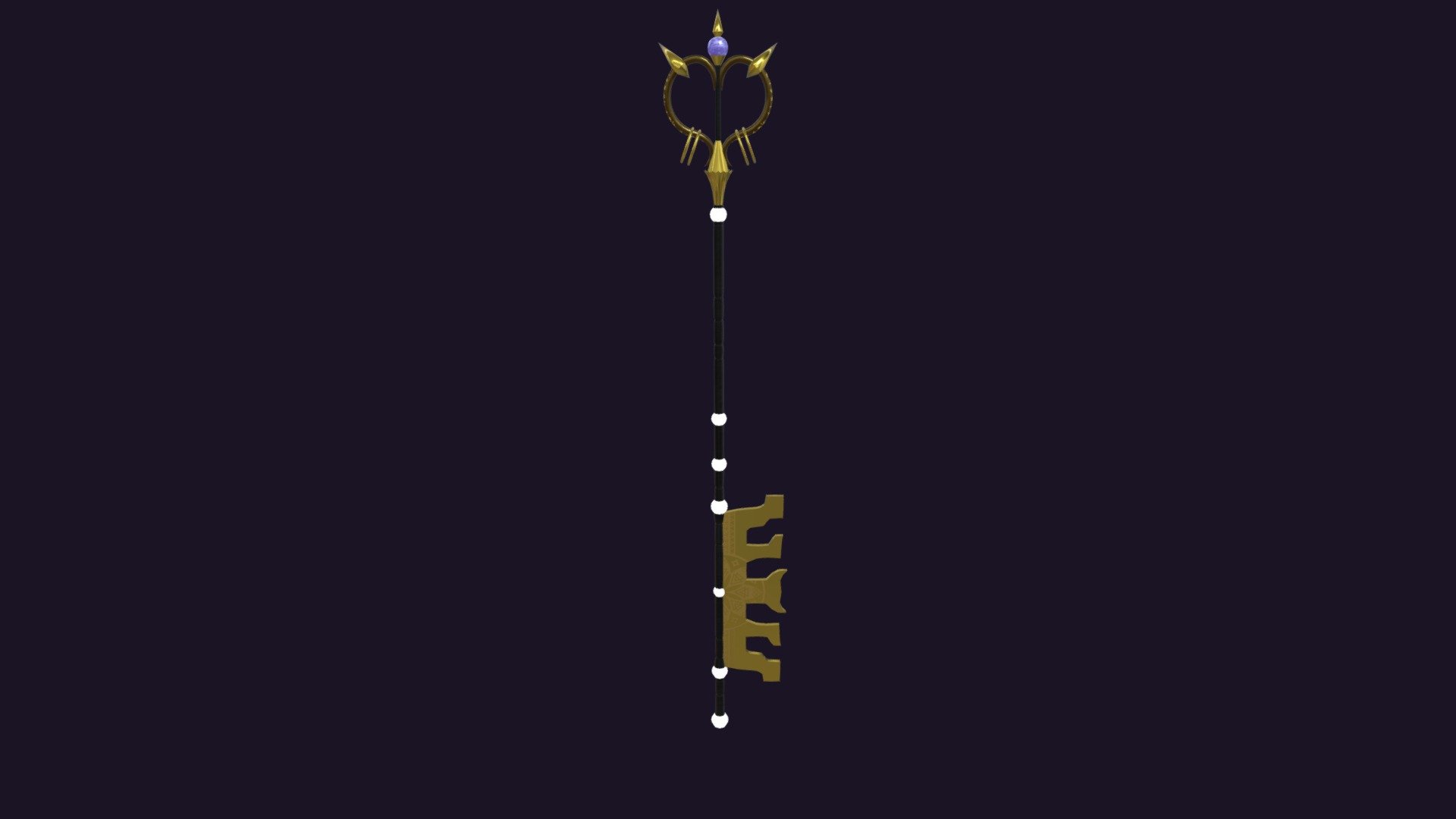 Keyblade Staff 3d model