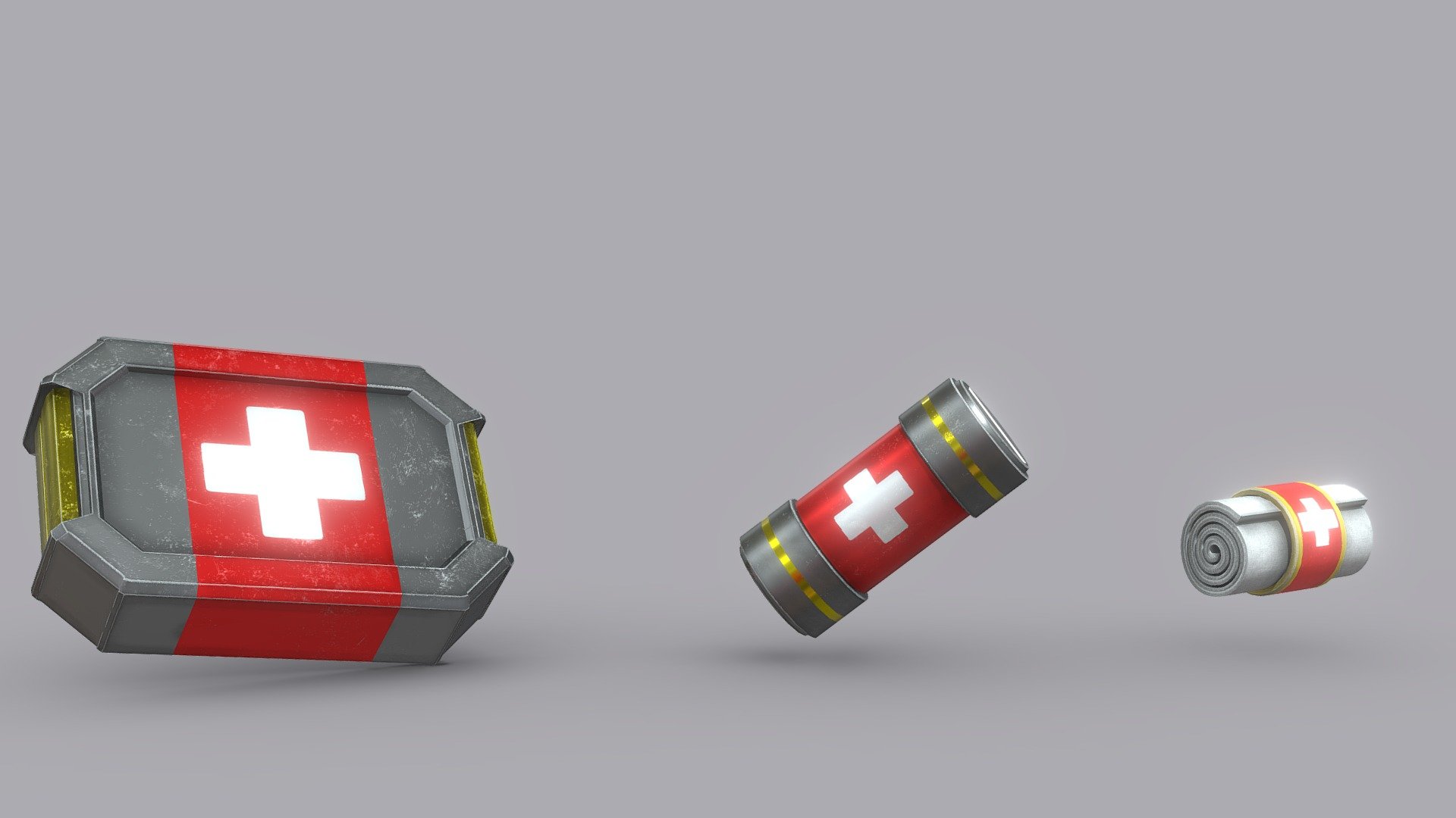 Health Packs 3d model