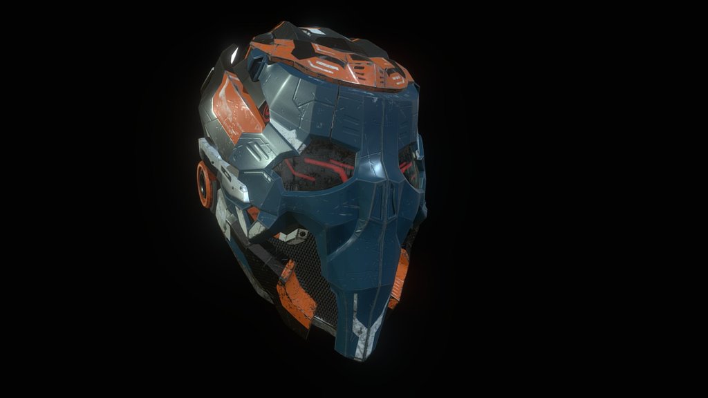 Scifi-Helm 3d model