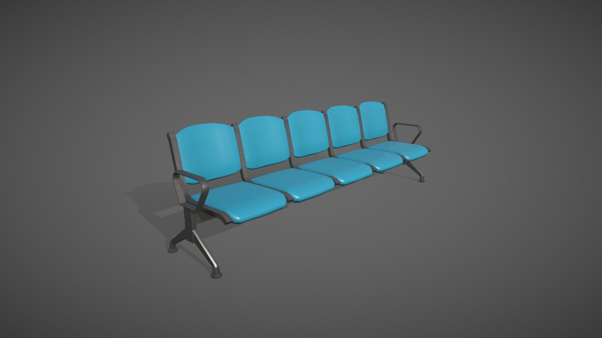 Waiting Chair 03 3d model