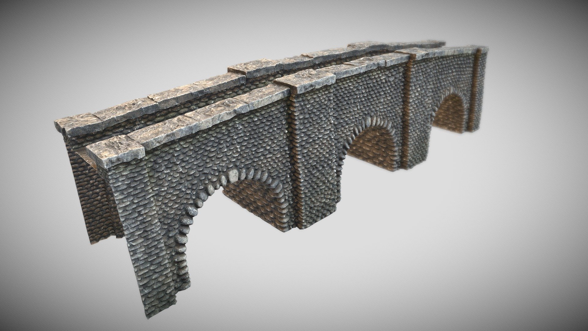 Medieval Bridge 3d model