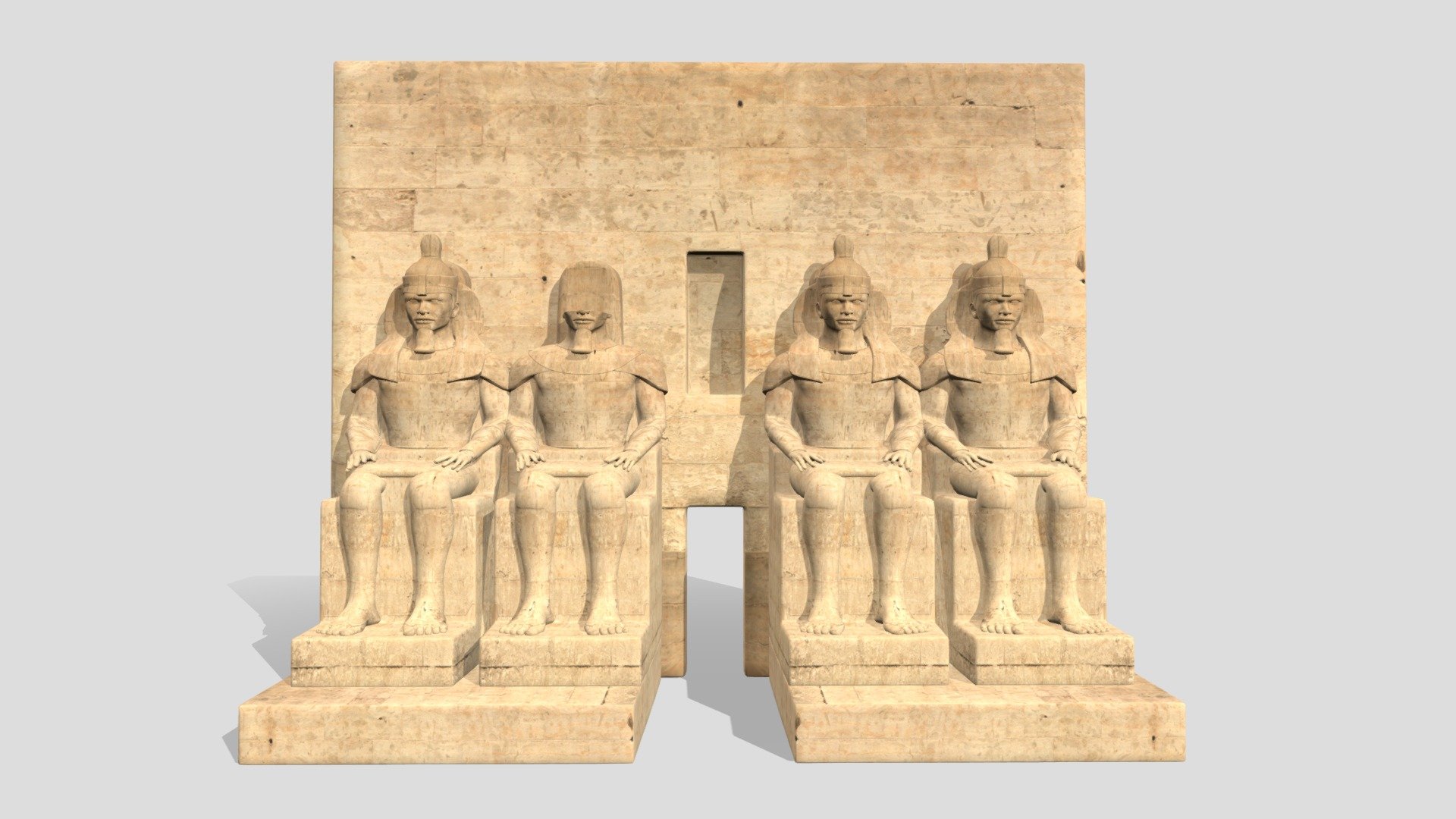 Abu Simbel Temple In Egypt 3d model