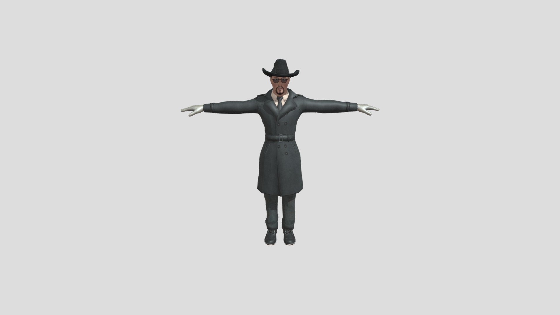 Boss Mafia Man character 3d model