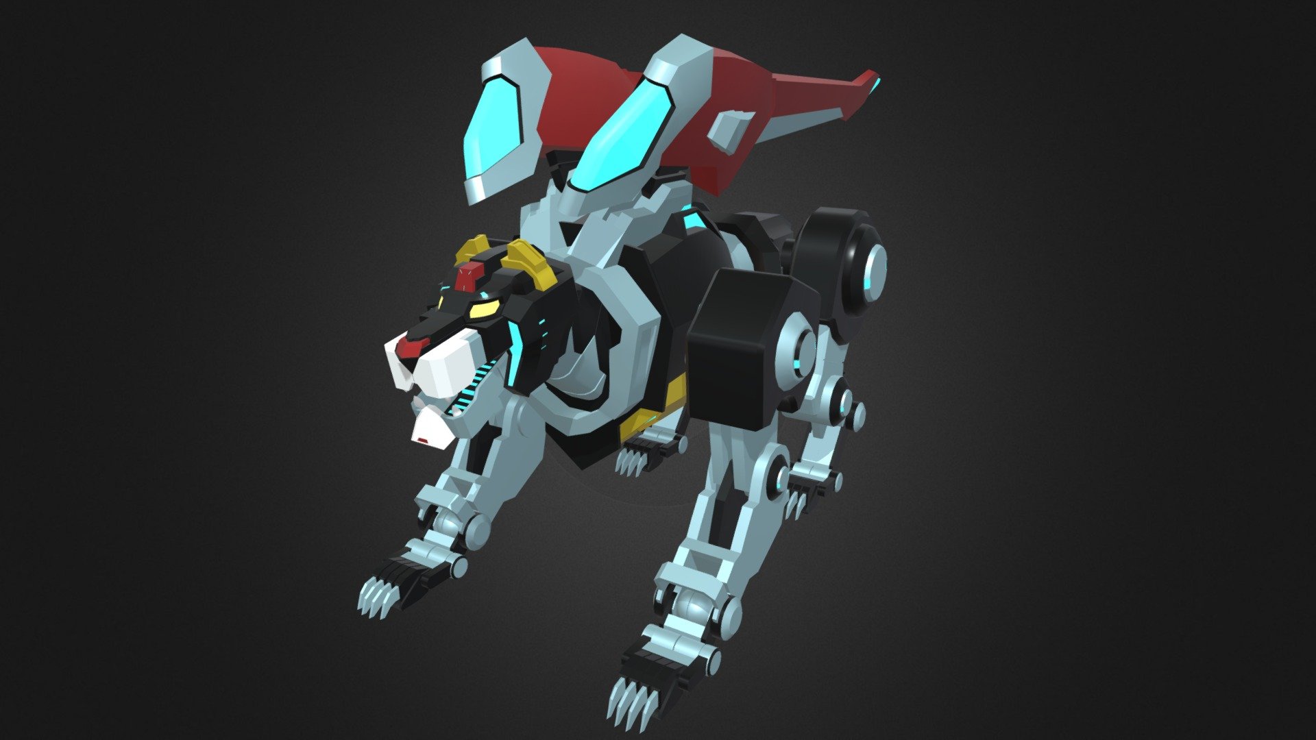 Voltron Black Lion 3d model