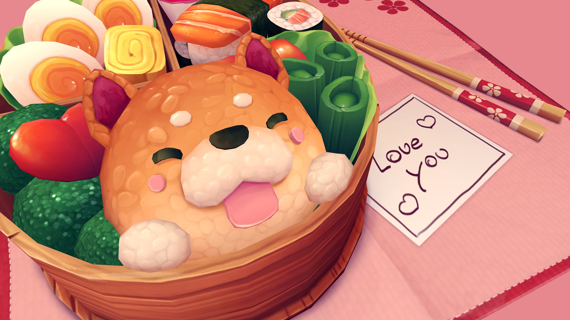 Bento for my sweetheart 3d model