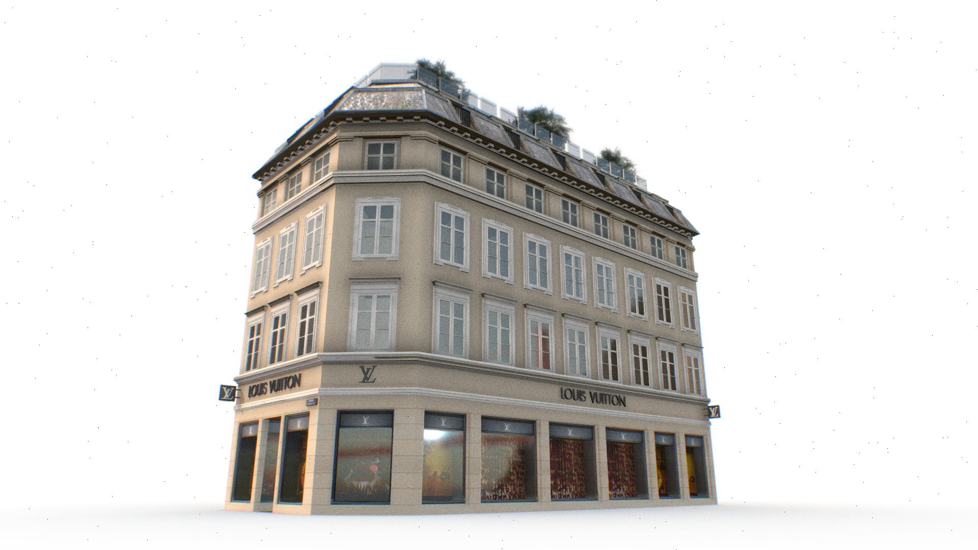 Copenhagen Louis Vuitton Store 3d model