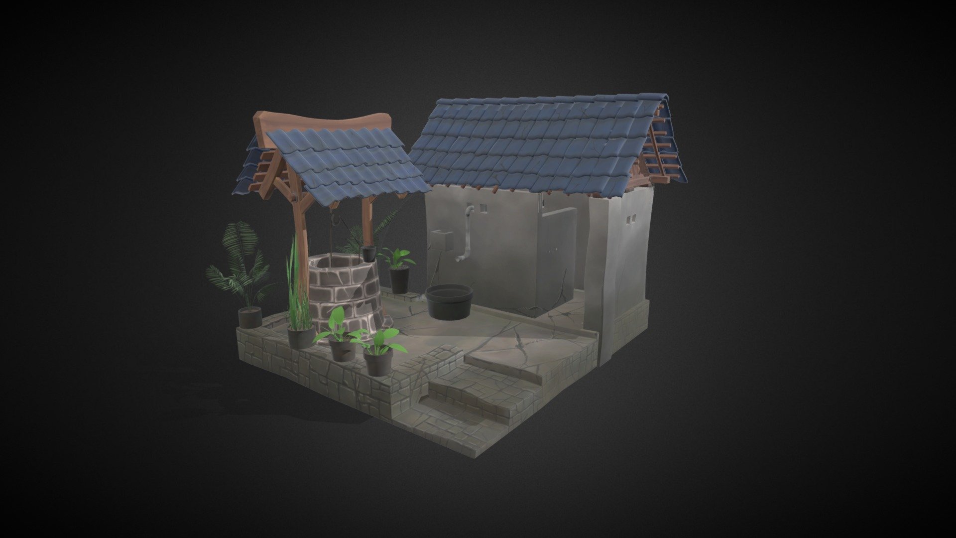 Javanese bathroom 3d model