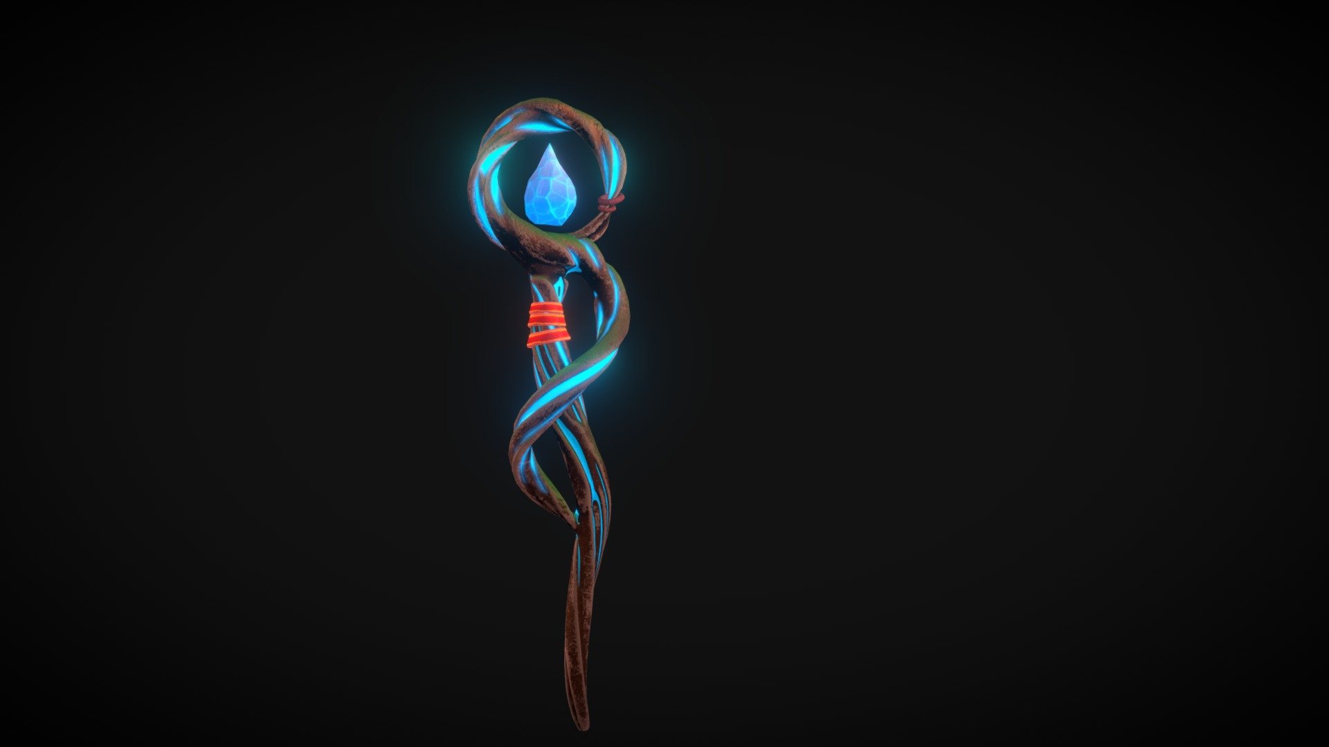 Magic Staff 3d model