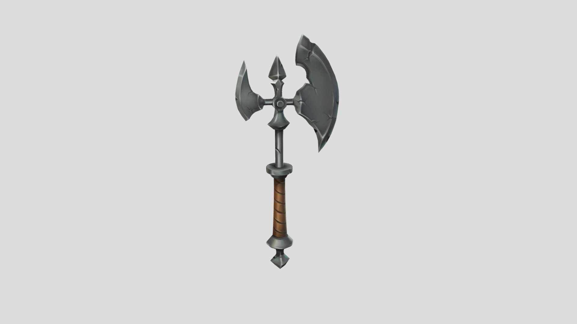 Weapon_Axe_handpainting_modeling 3d model