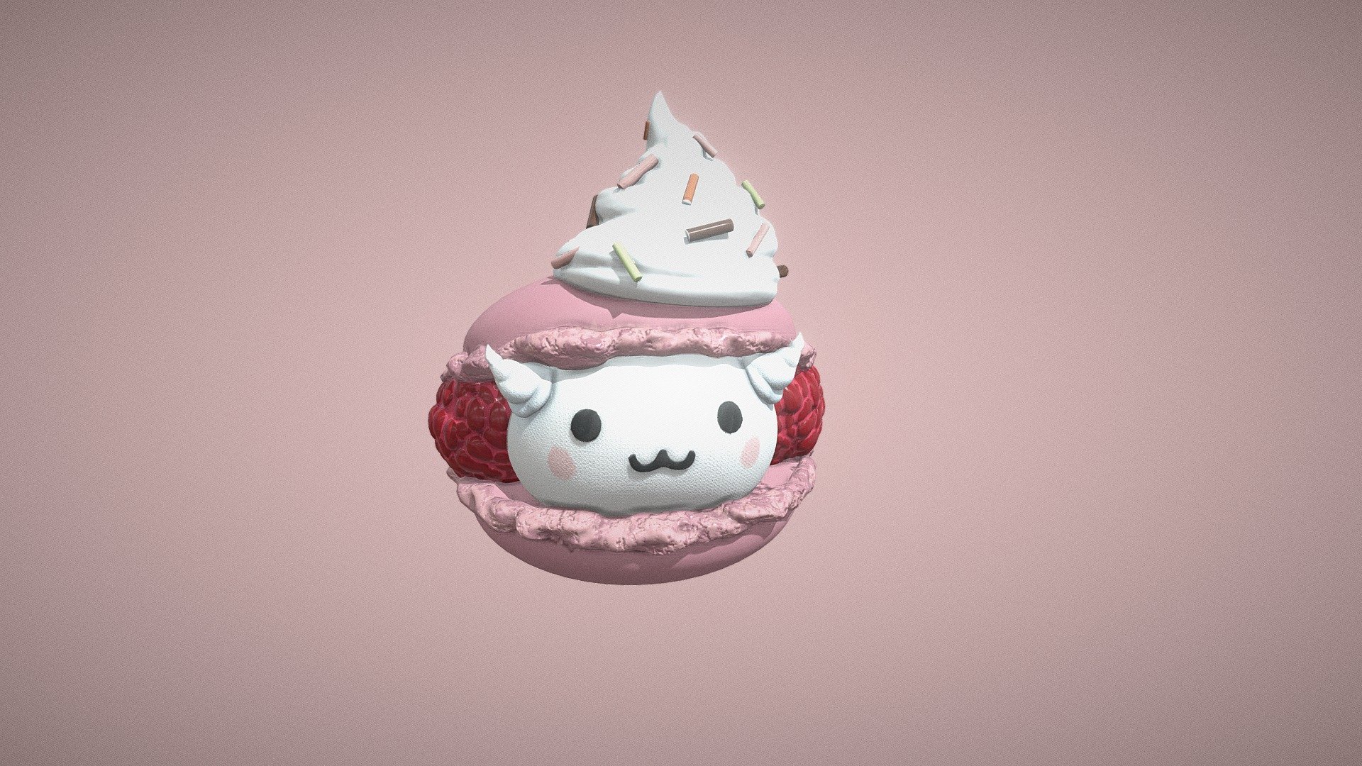 Macaron 3d model