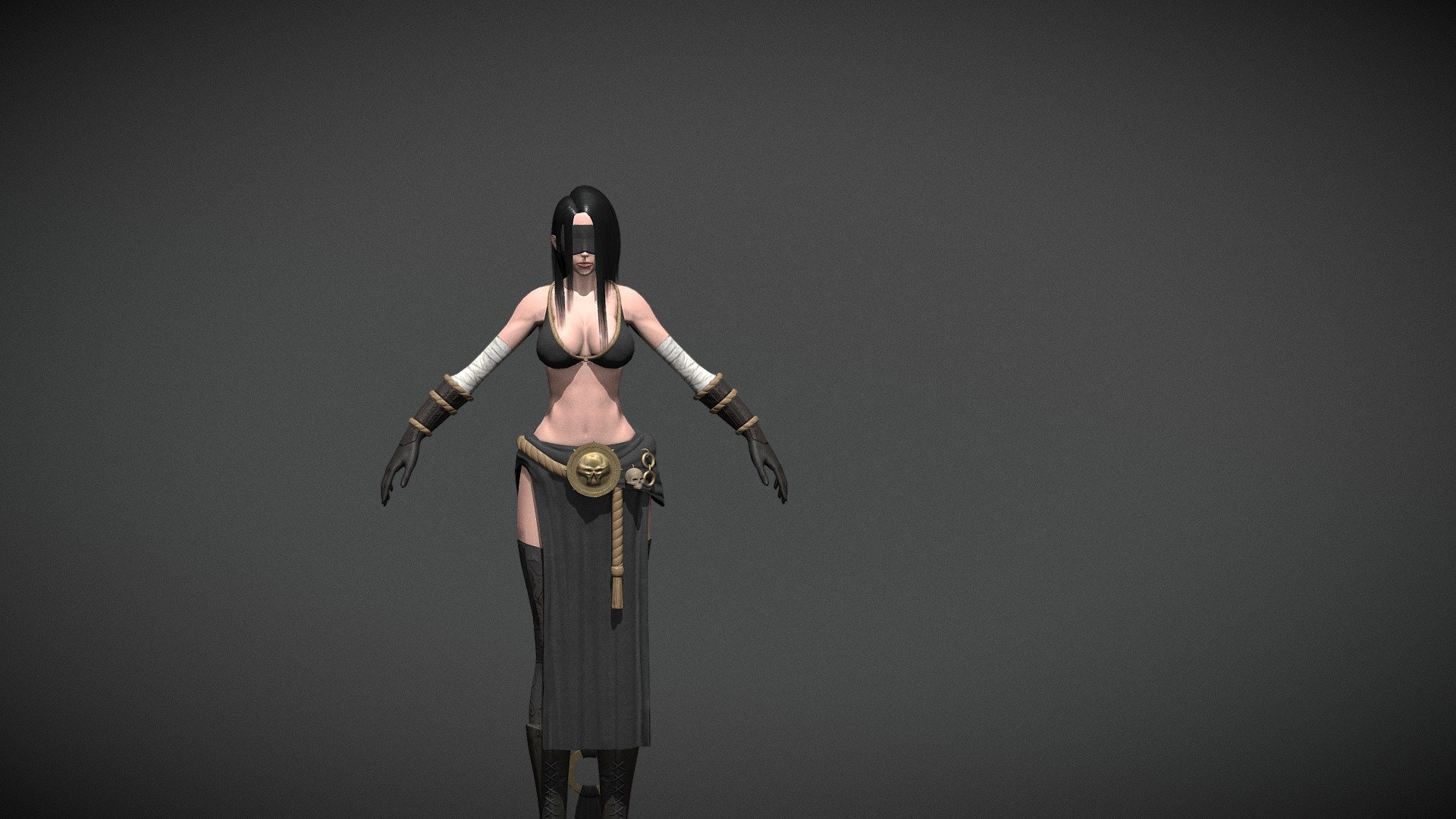 Dark Girl 3d model