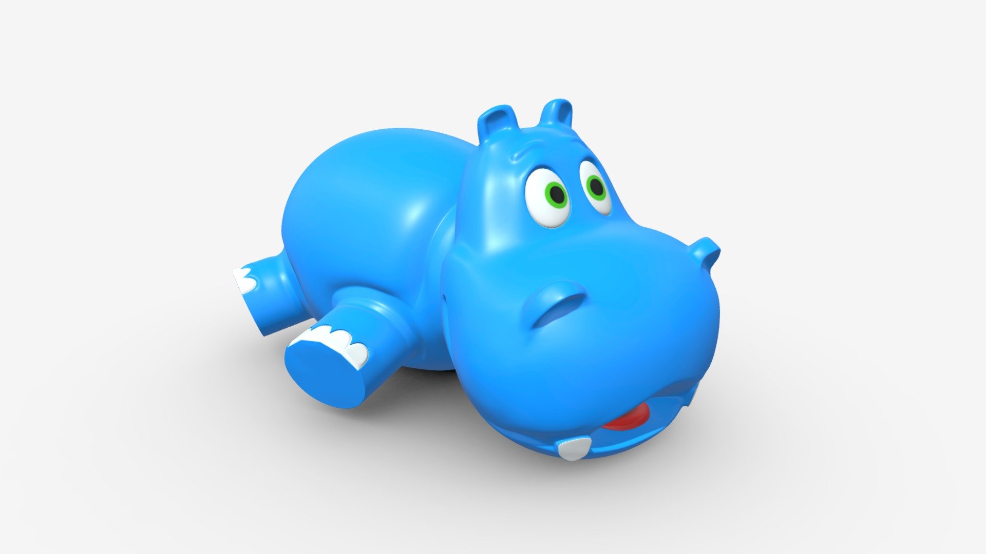 hippo toy 3d model