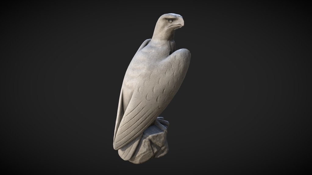 Falcon Statue Scan 3d model