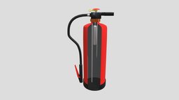 Fire Extinguisher Dry Powder Cut-Out Model