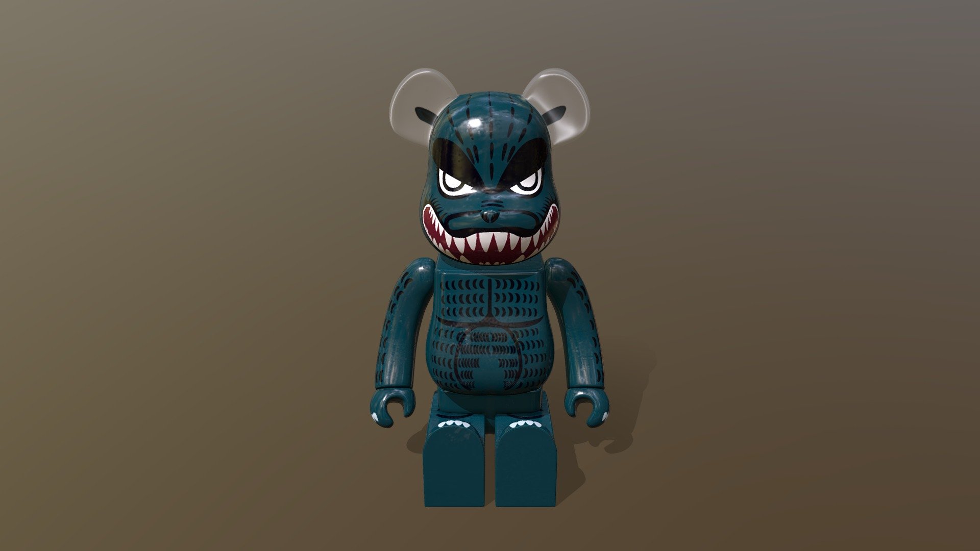 Bearbrick Toys Godzilla 3d model