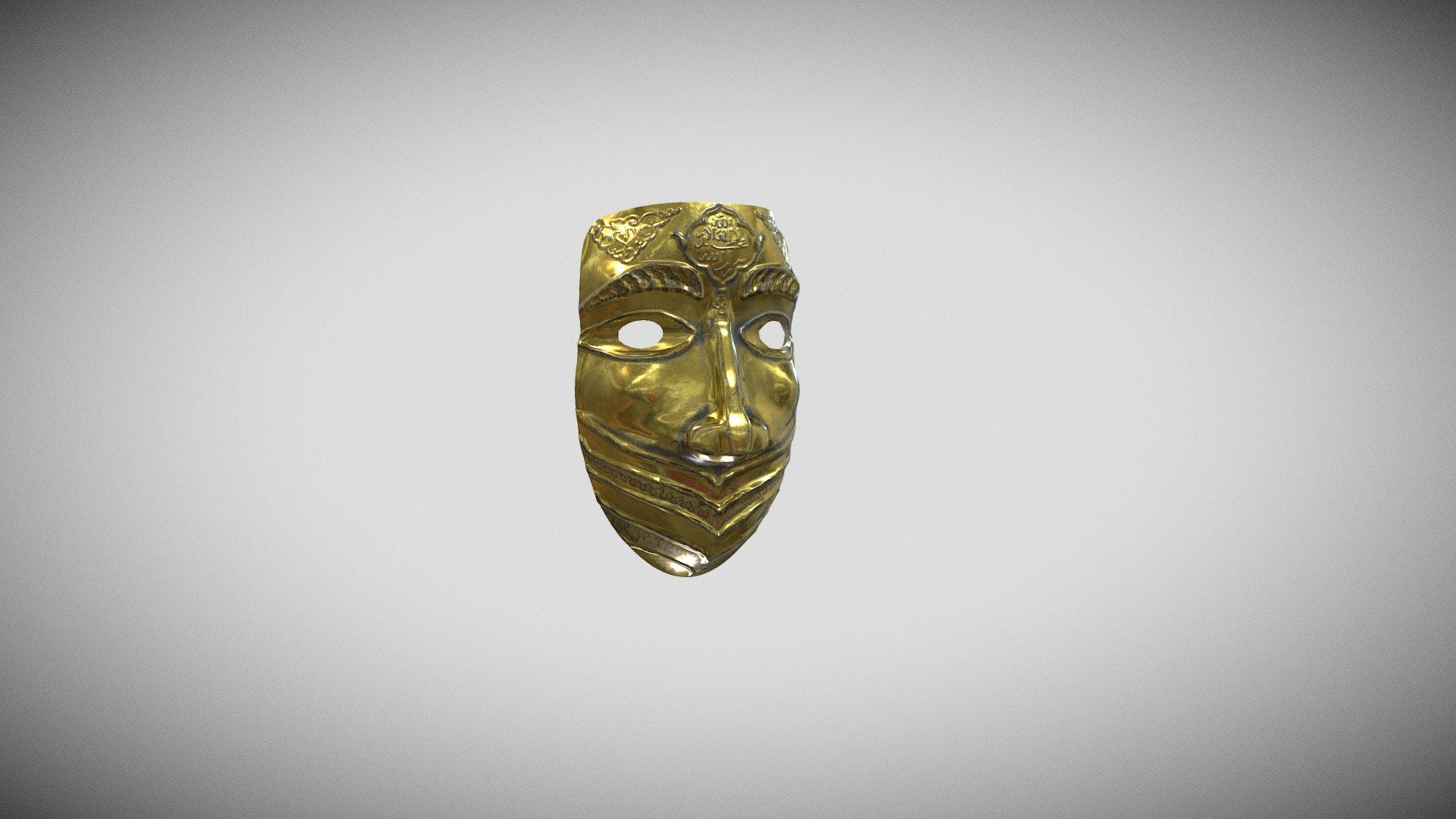 16th Century Crimean Tatar Mask 3d model