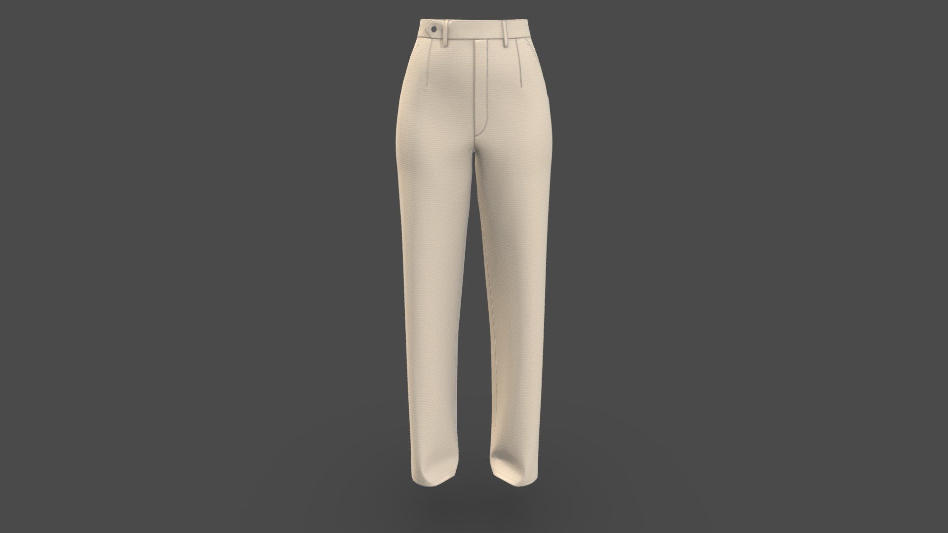 Women Fashion Apparel Chino Pant 3d model