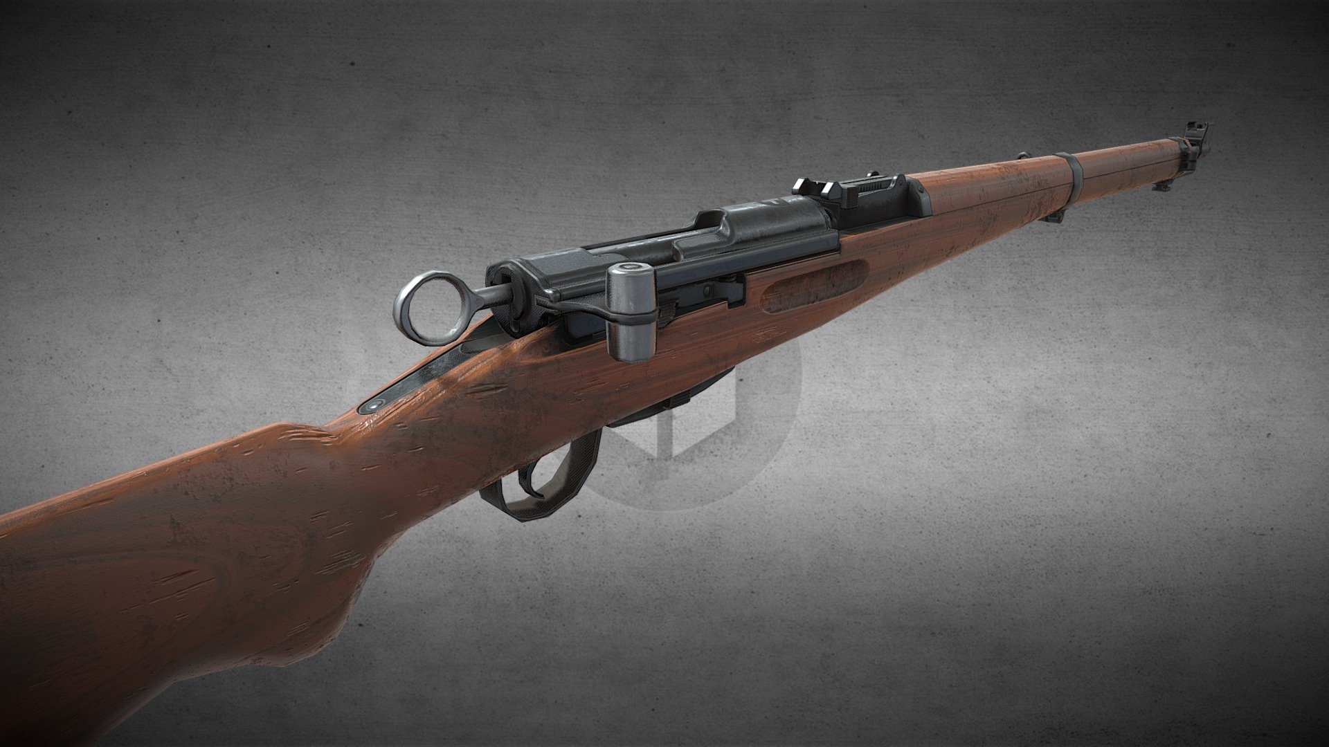 K31 rifle 3d model