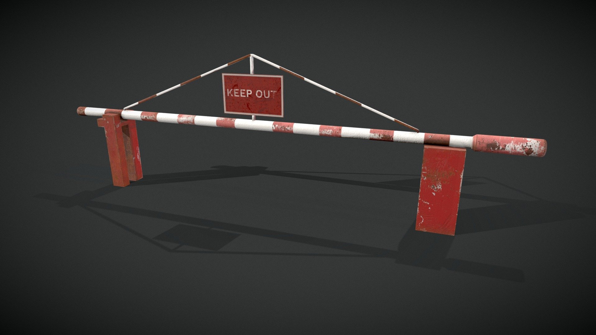 Road Barrier 3d model