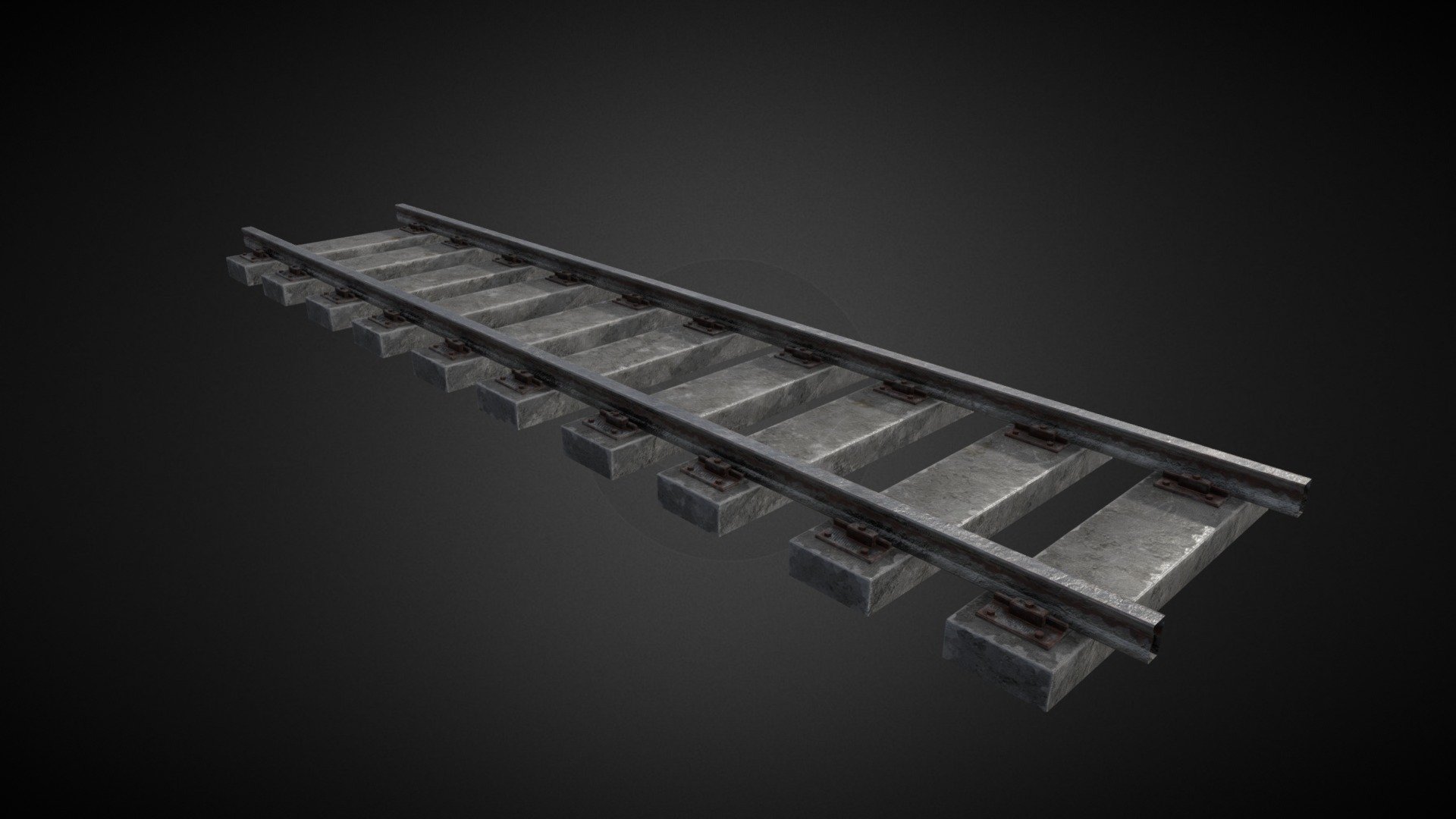 Train Rail V2 3d model