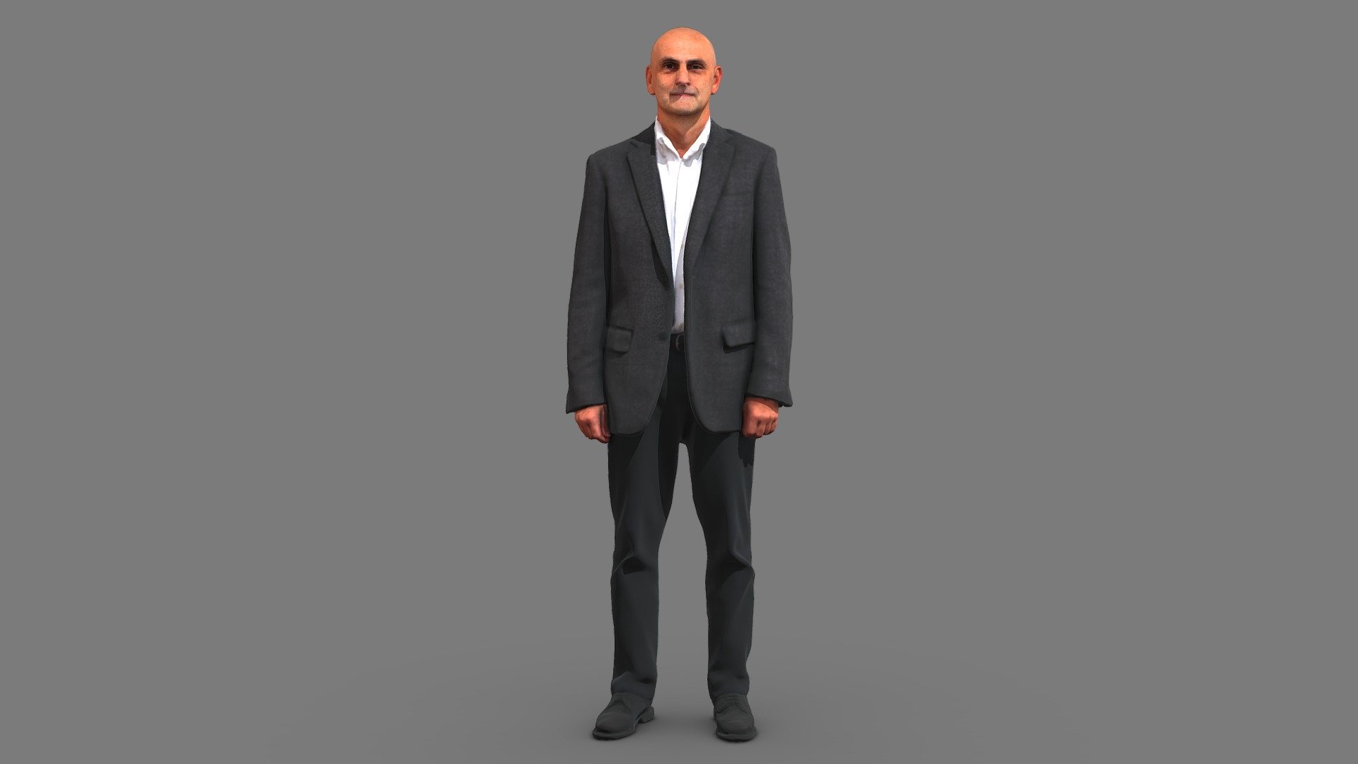 Man in formal attire 3d model