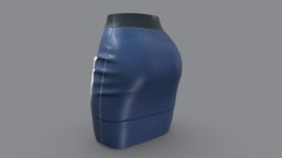 Female Sci-fi Uniform Mini Skirt