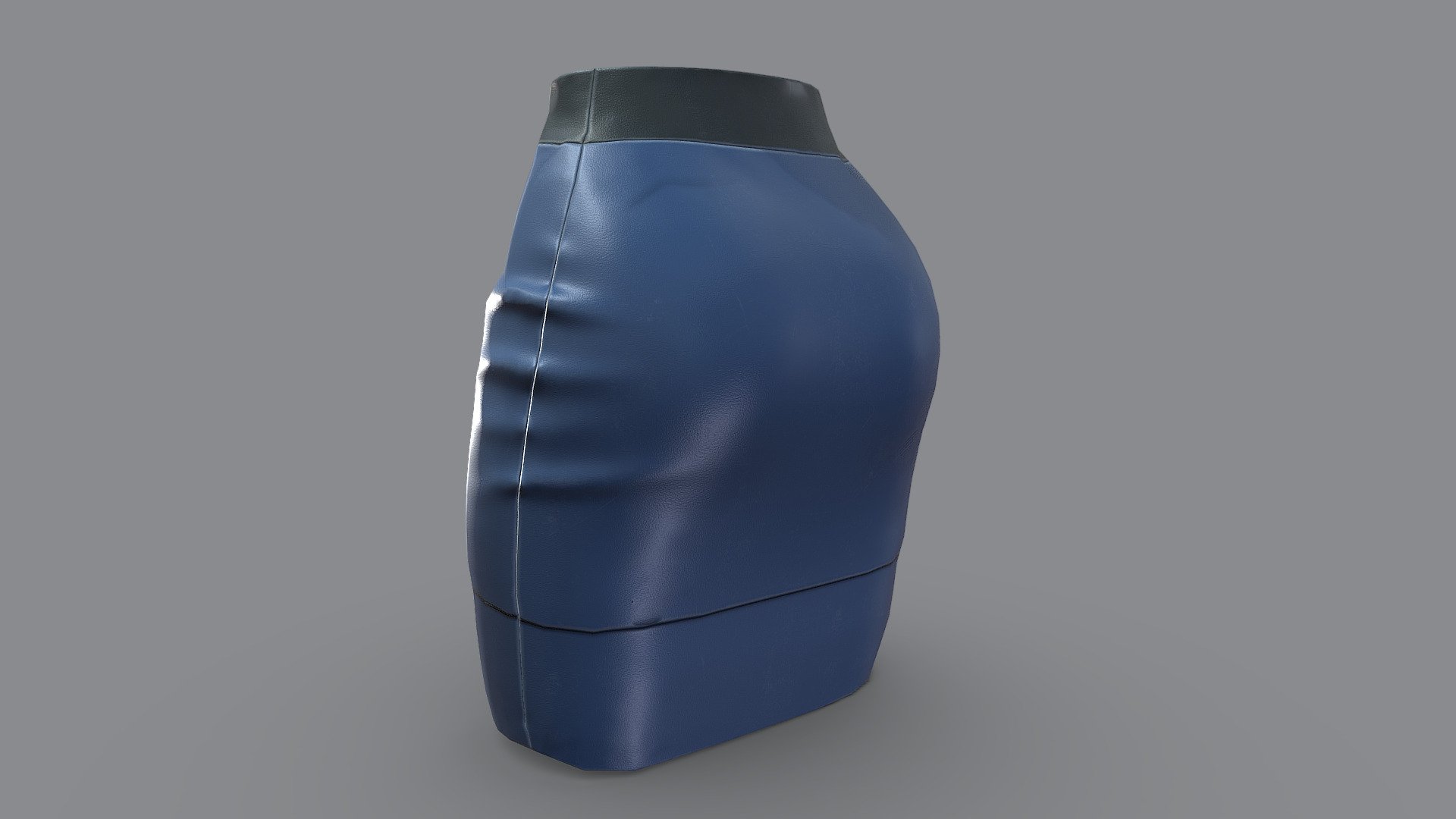 Female Sci-fi Uniform Mini Skirt 3d model