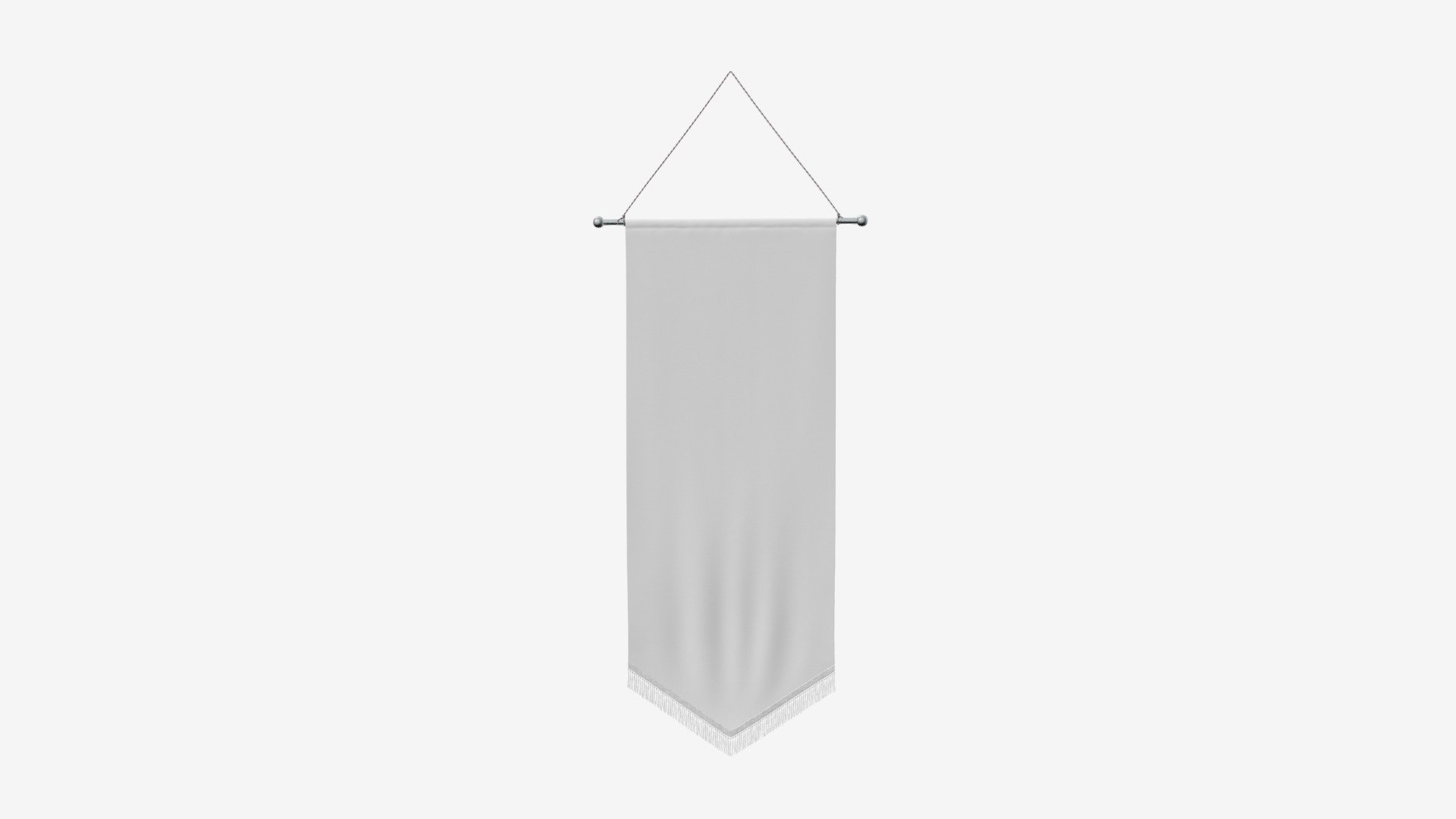 Wall pennant tall 3d model