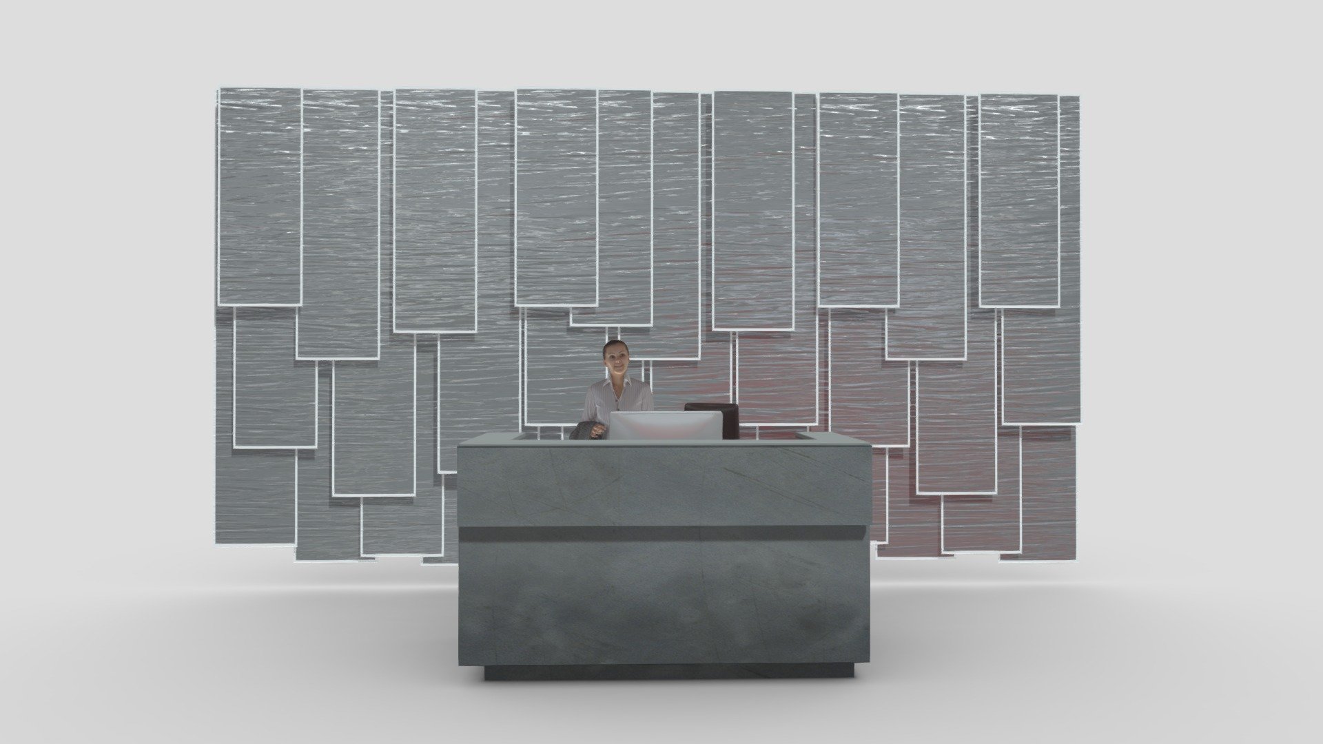 Reception Desk 3d model