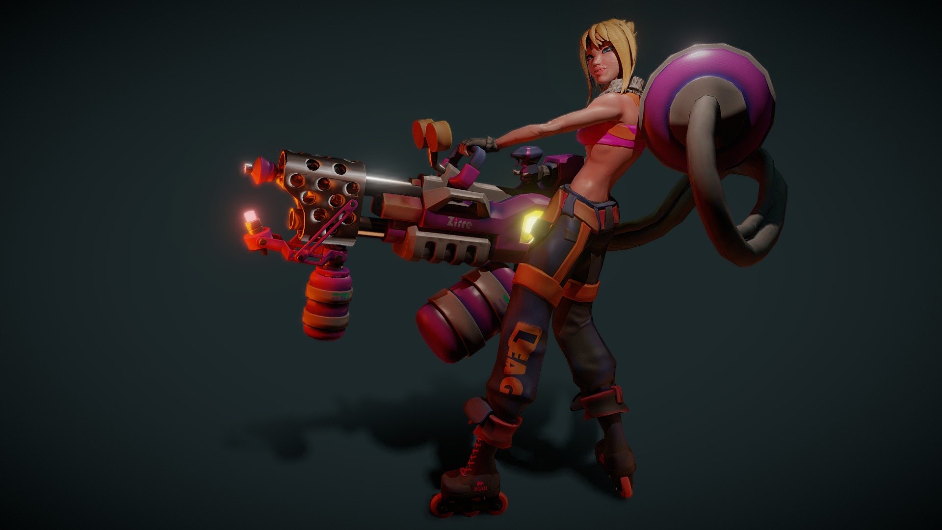 Roller queen 3d model