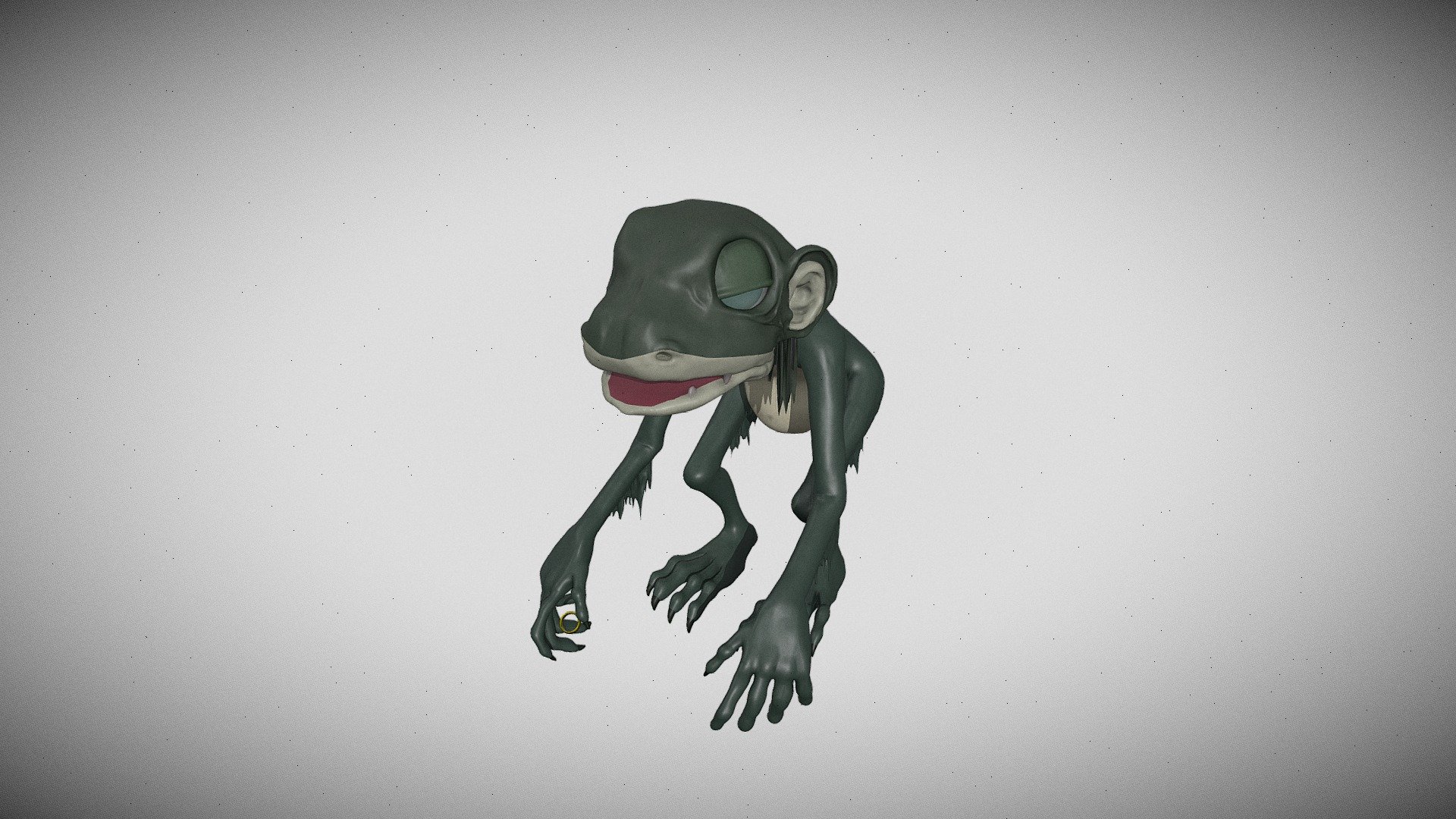 Gollum Rankin/Bass cartoon style The best one. 3d model