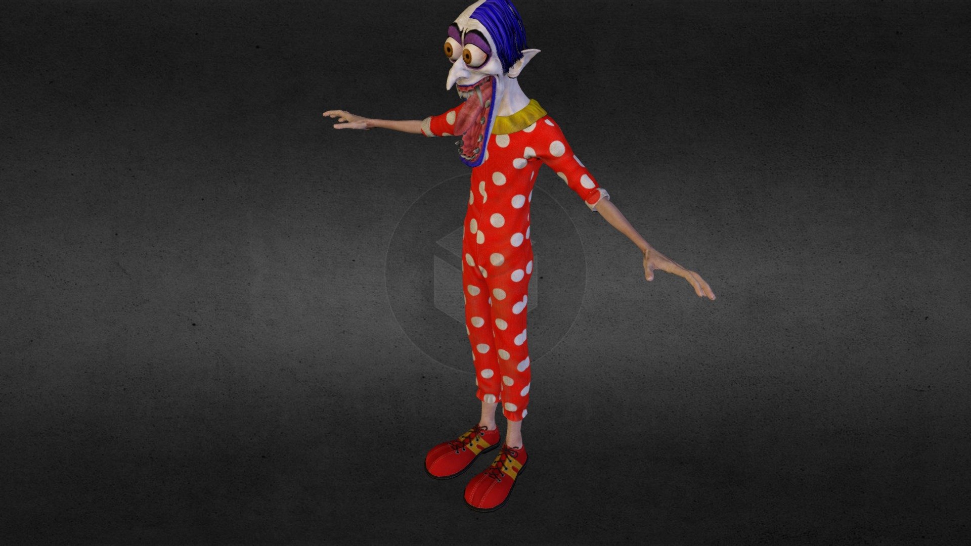 Longjaw the Goblin Clown 3d model