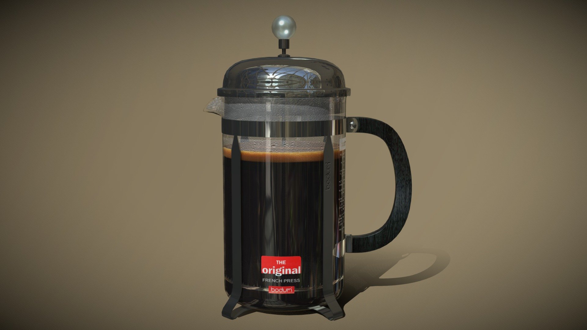 Bodum French Press Coffee Maker CHAMBORD 3d model