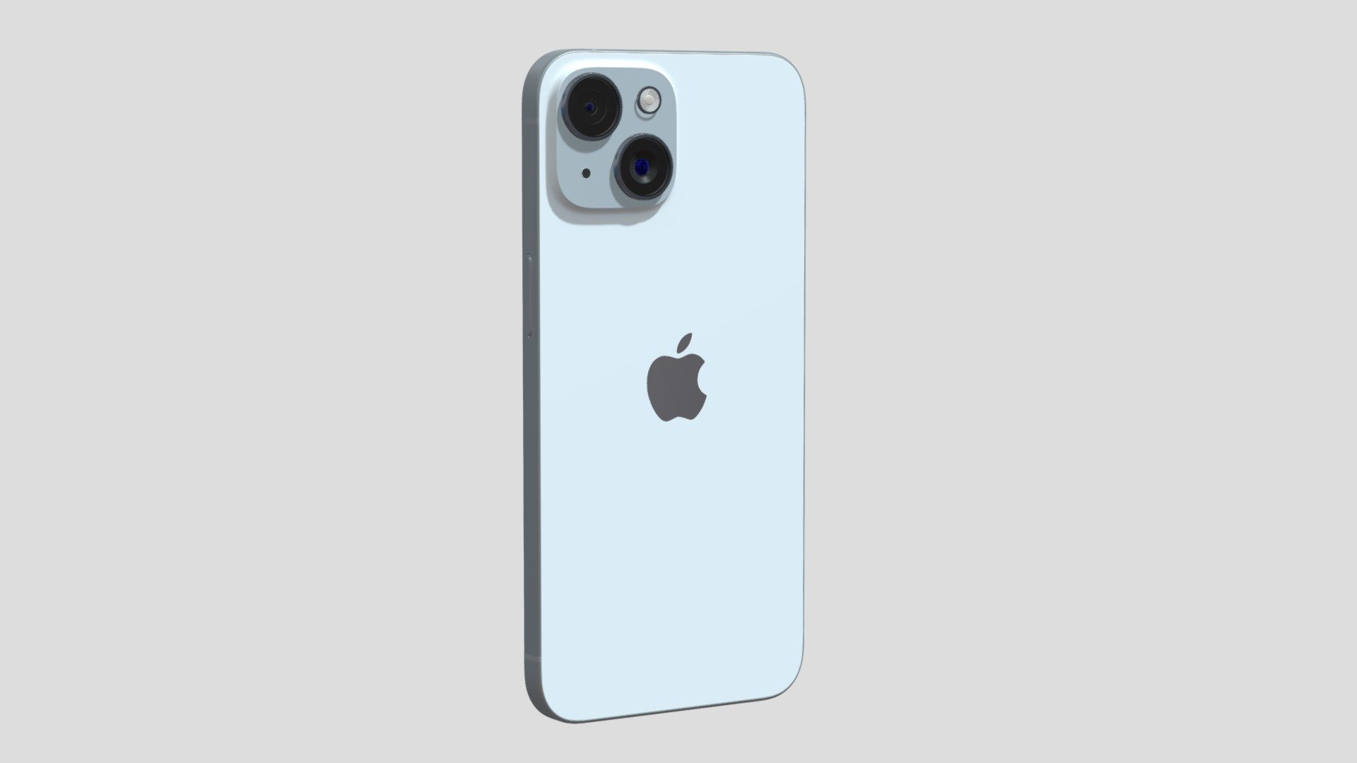 Apple iPhone 15 Blue 3d model