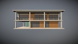 Minimalistic modern house concrete