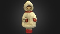 Old USSR Soviet Rubber Toy Child